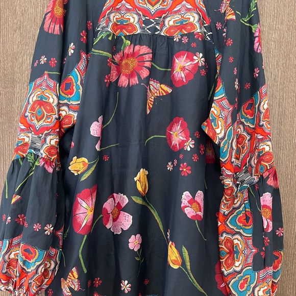 Johnny Was Multicolor Floral Blouse - Picture 8 of 9